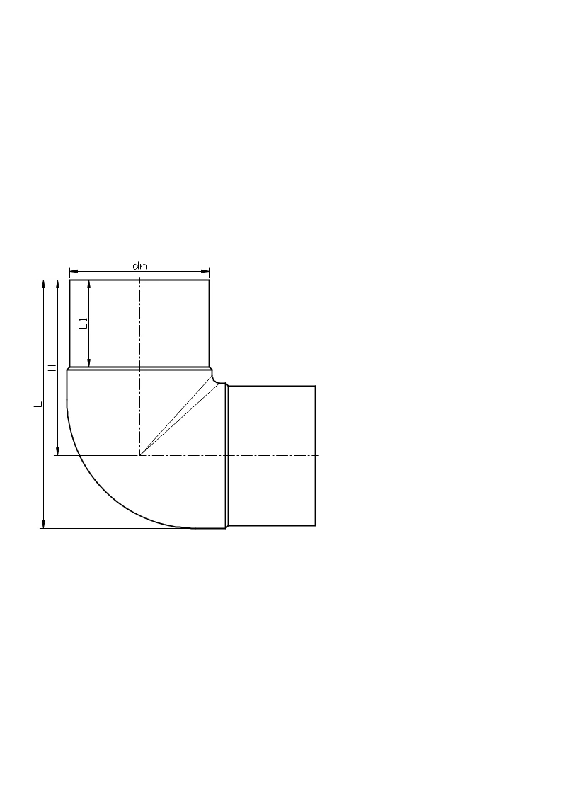 product-1-1 90 Degree Elbow Dimension Drawing